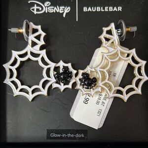 Disney BaubleBar Spider Web Mickey Shaped Earrings